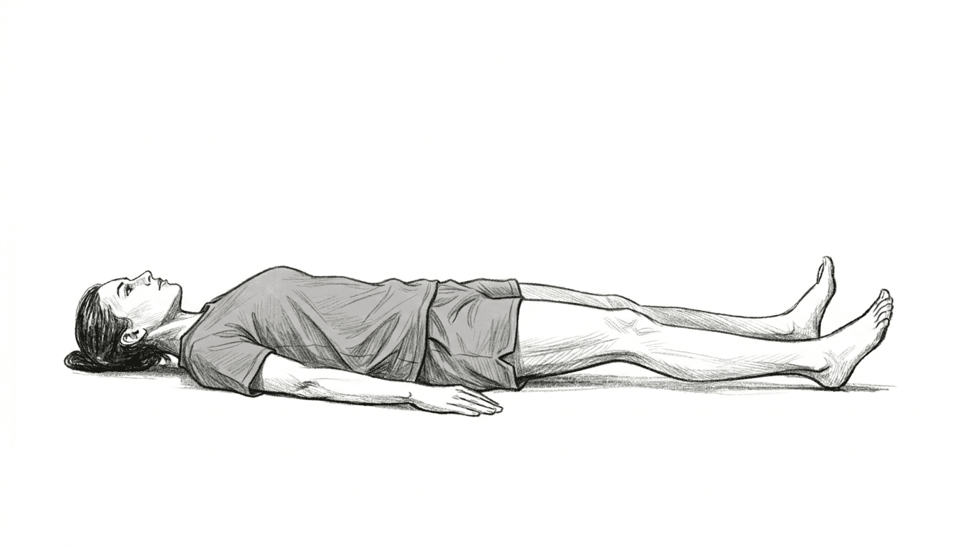 Step 1 for Hamstring Isometrics exercise