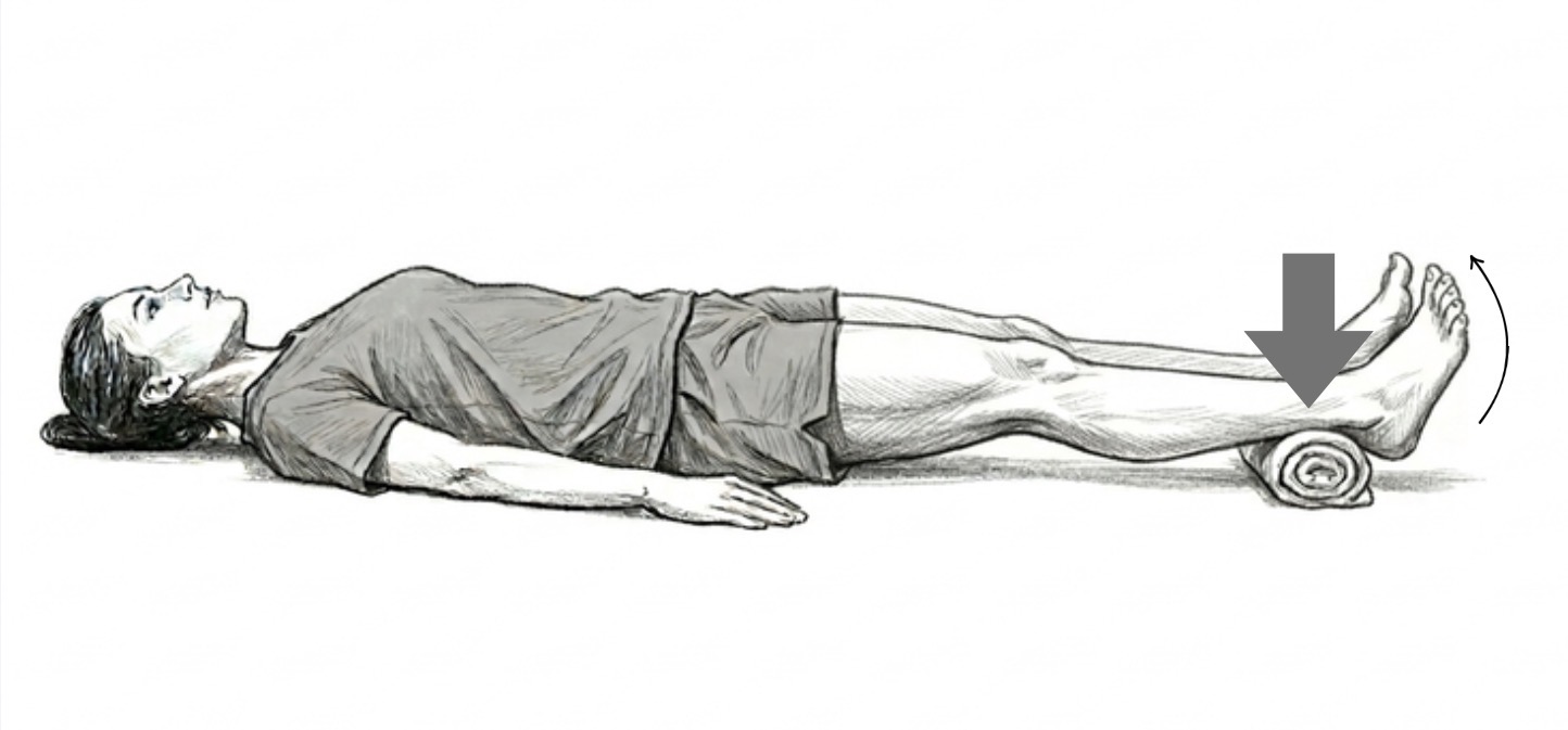 Step 4 for Hamstring Isometrics exercise