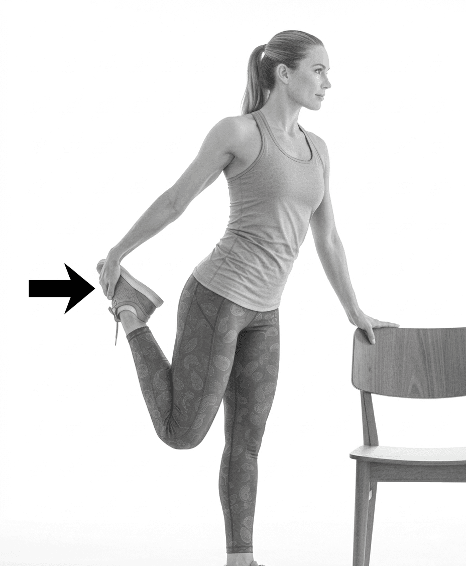 Step 2 for Standing Quadriceps Stretch  exercise