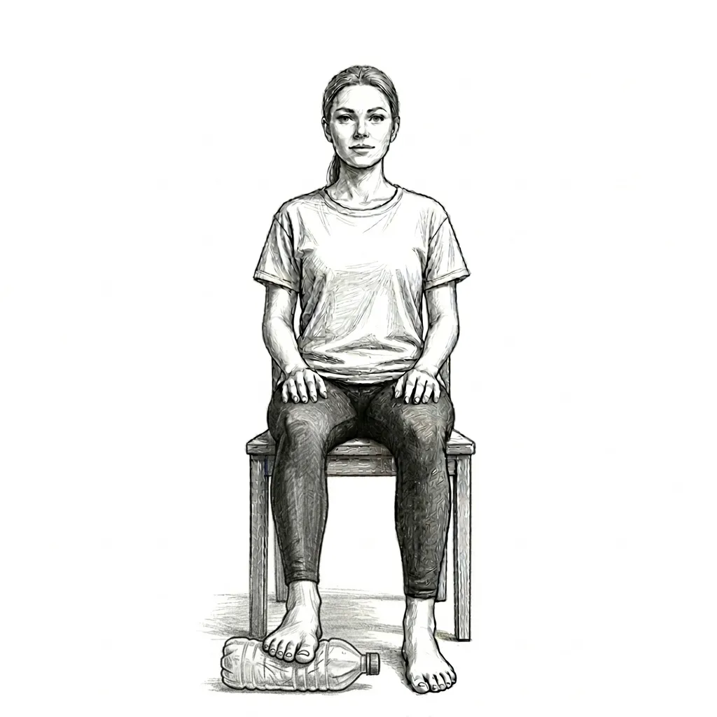 Step 3 for Cold Therapy Foot Roll exercise