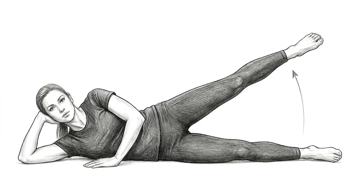 Step 2 for Side Straight Leg Raise exercise