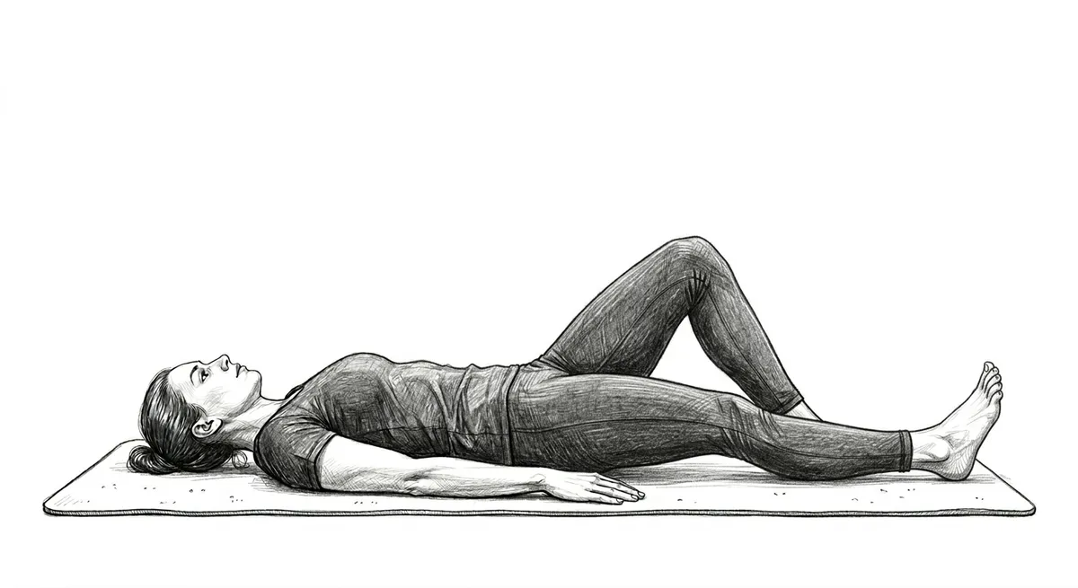 Step 1 for Supine Straight Leg Raise exercise