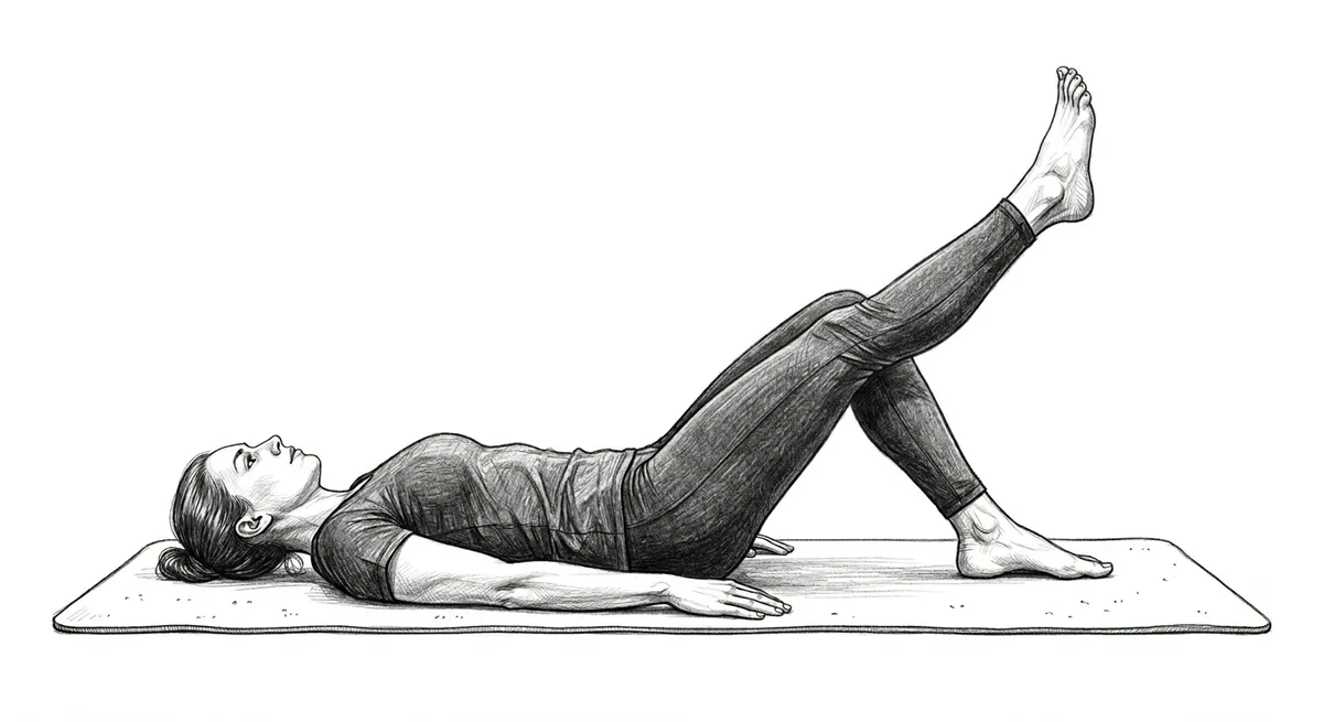 Step 2 for Supine Straight Leg Raise exercise