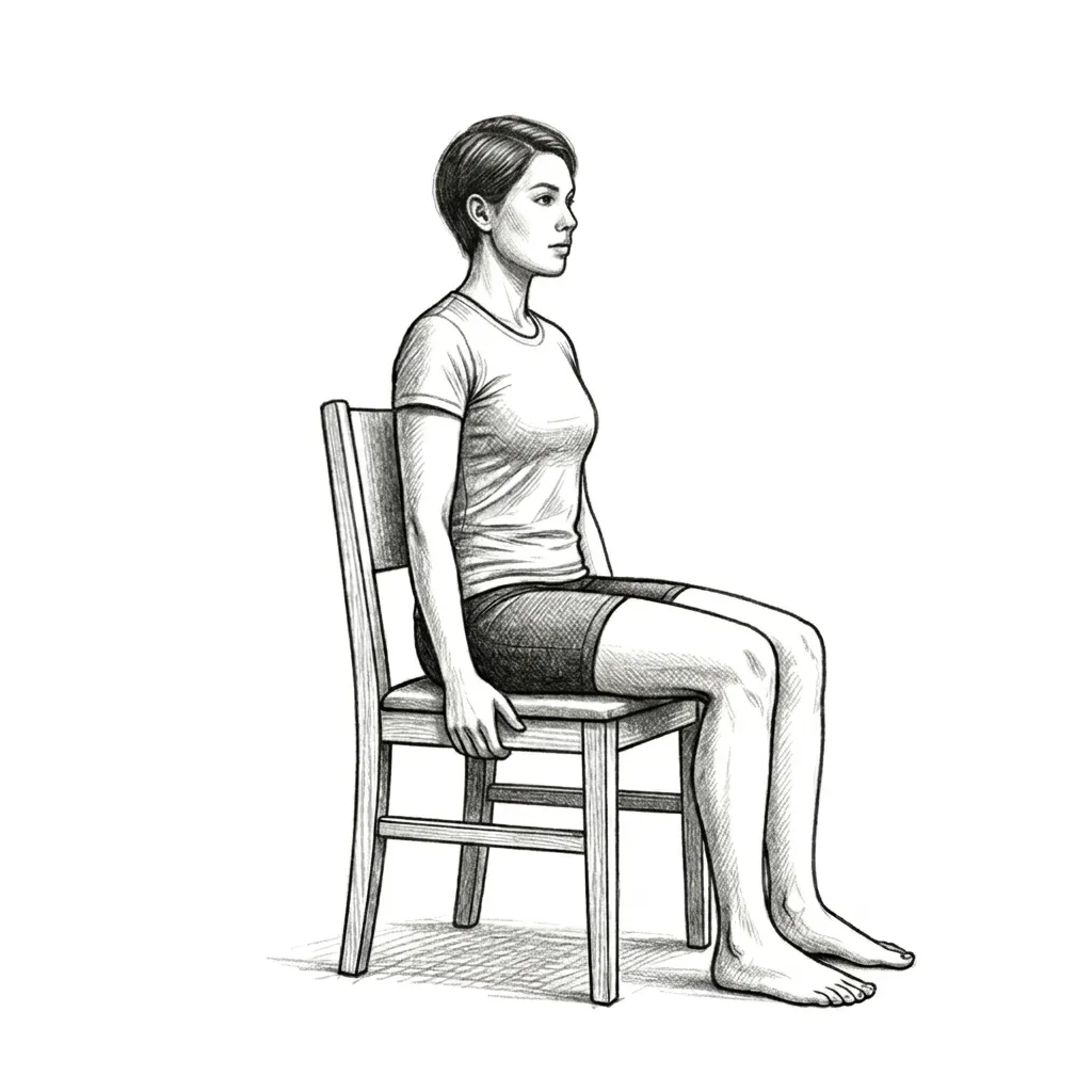 Step 1 for Seated Knee Extension  exercise