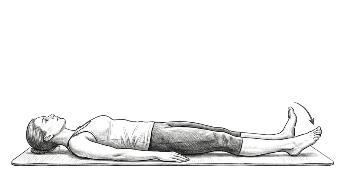 Step 2 for Ankle Pump Exercise exercise