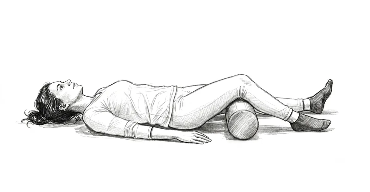 Step 2 for Supine Terminal Knee Extension (TKE) exercise