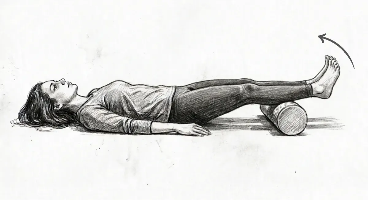Step 3 for Elevated ankle pump exercise