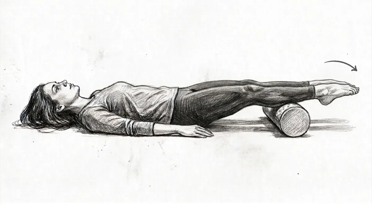Step 4 for Elevated ankle pump exercise