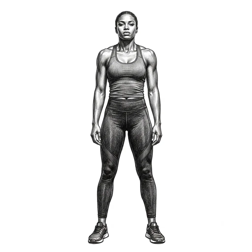 Step 4 for Shoulder shrug exercise