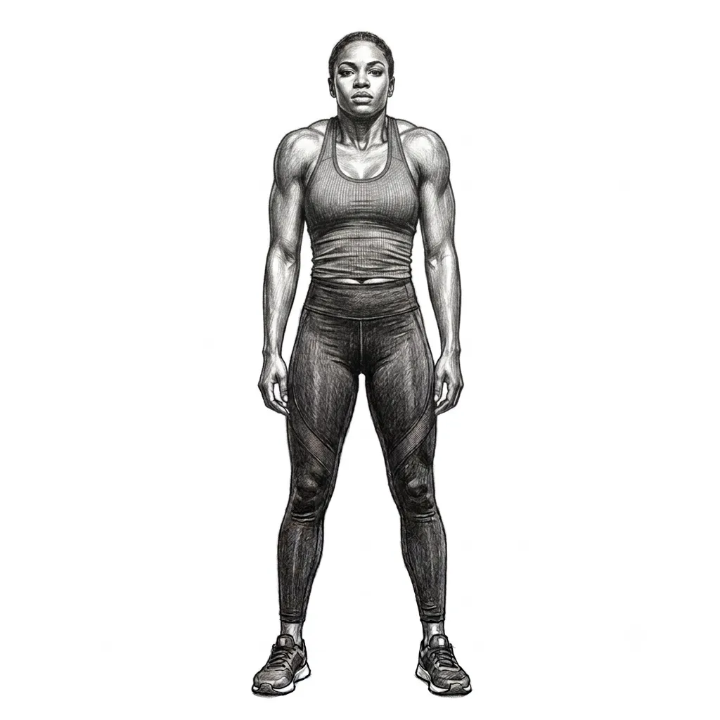 Step 3 for Shoulder shrug exercise