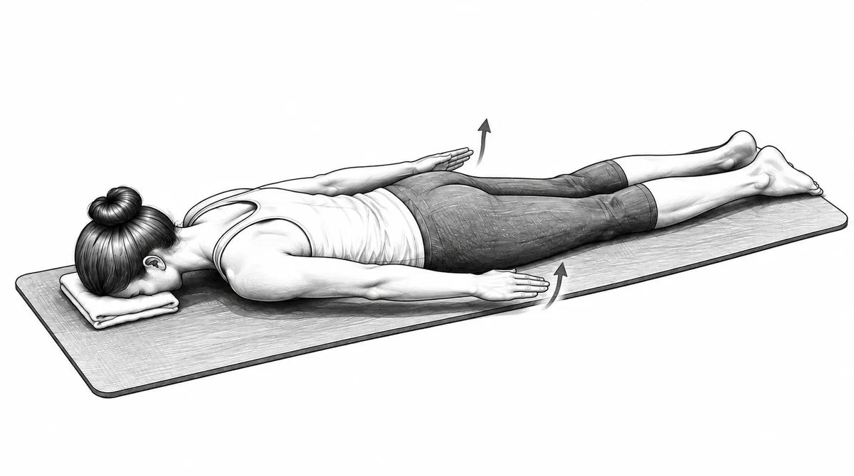 Step 3 for Prone I exercise