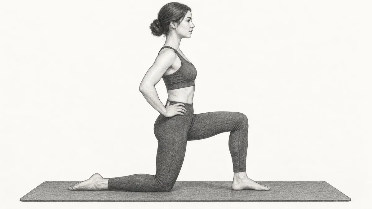 Step 1 for Kneeling Hip Flexor Stretch exercise