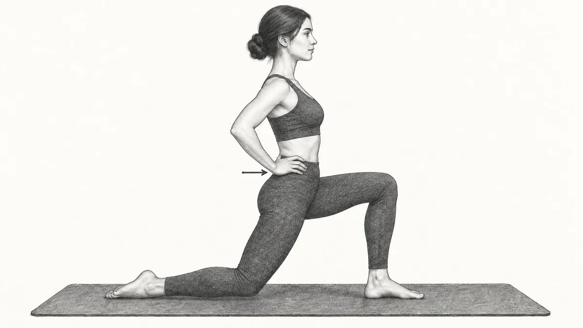 Step 3 for Kneeling Hip Flexor Stretch exercise