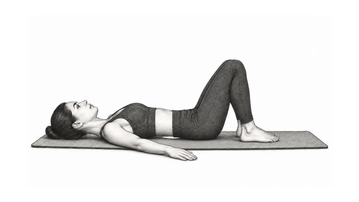 Step 1 for Pelvic Tilt exercise