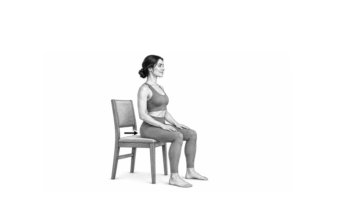Step 1 for Sit-to-Stand exercise