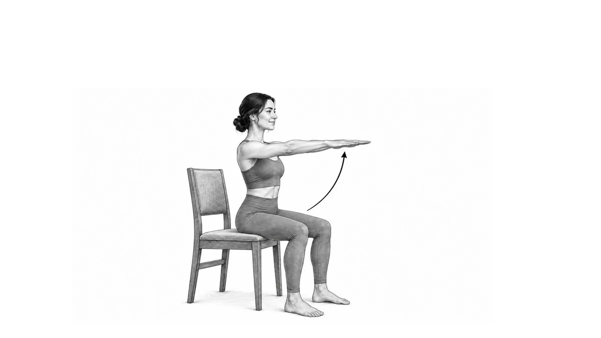 Step 2 for Sit-to-Stand exercise