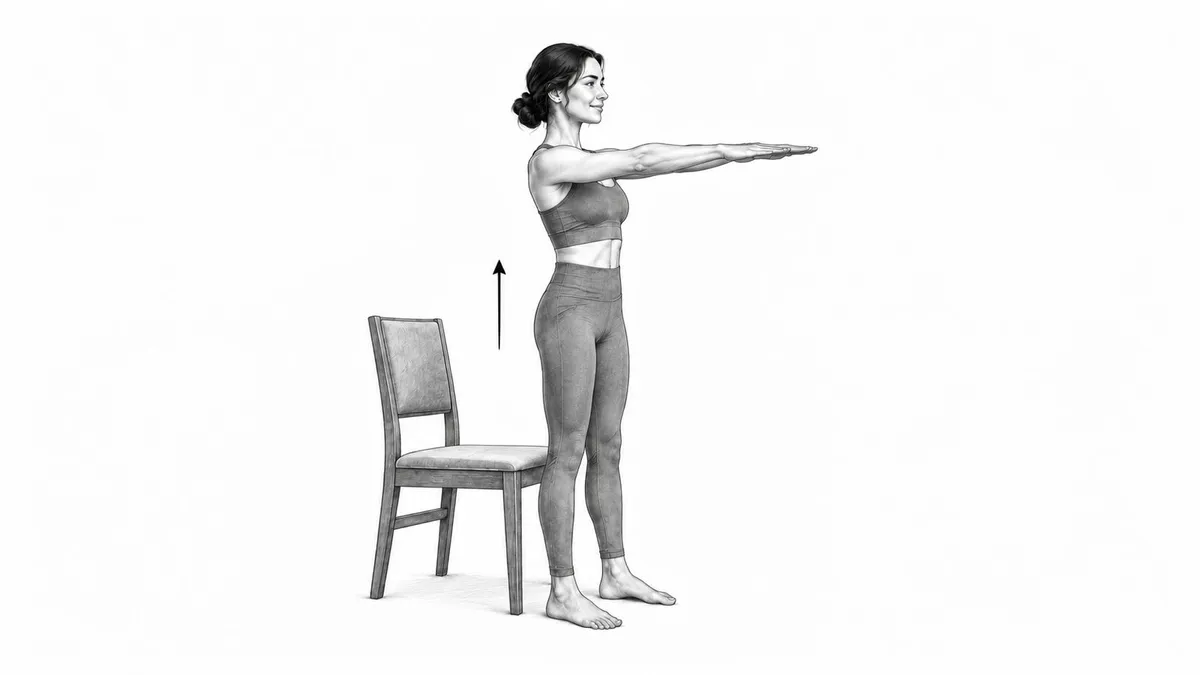 Step 3 for Sit-to-Stand exercise