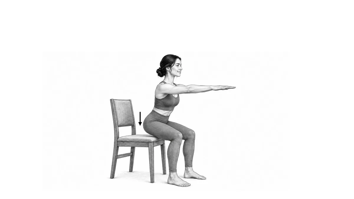 Step 4 for Sit-to-Stand exercise