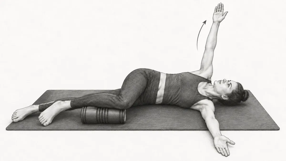 Step 2 for Sidelying Thoracic Rotation exercise