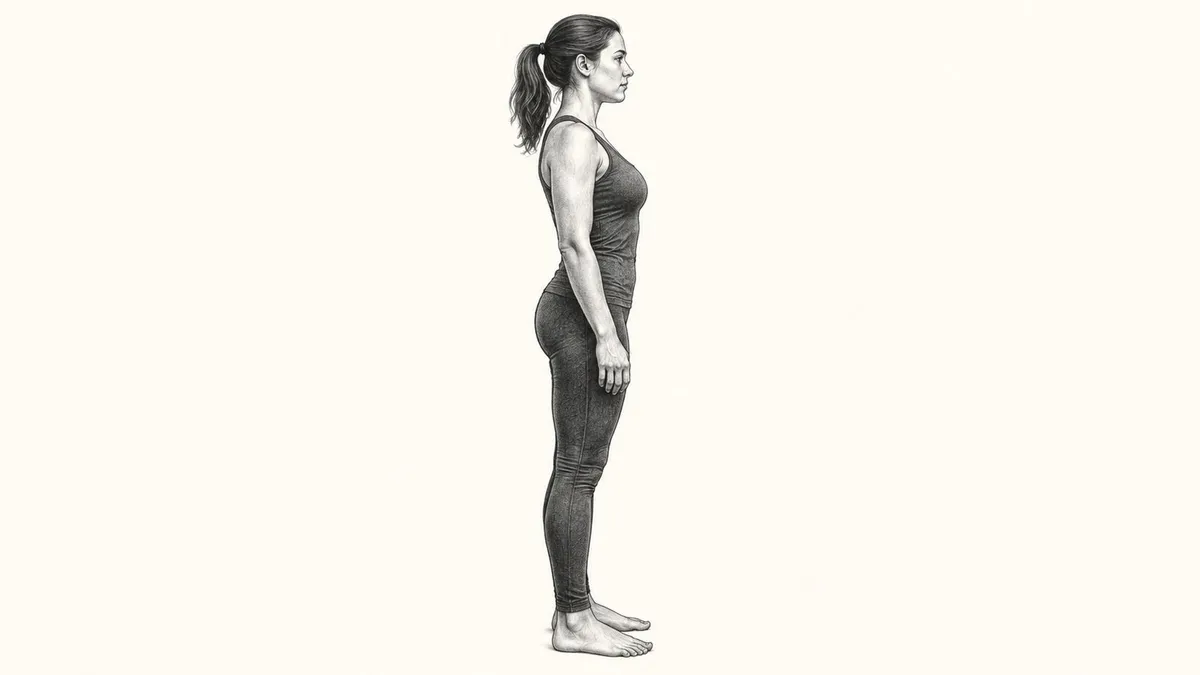 Step 1 for Rhomboid Stretch in Standing exercise