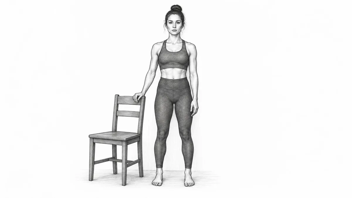 Step 1 for Standing Hip Abduction exercise