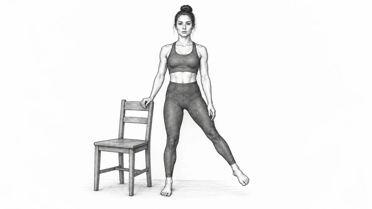 Step 3 for Standing Hip Abduction exercise