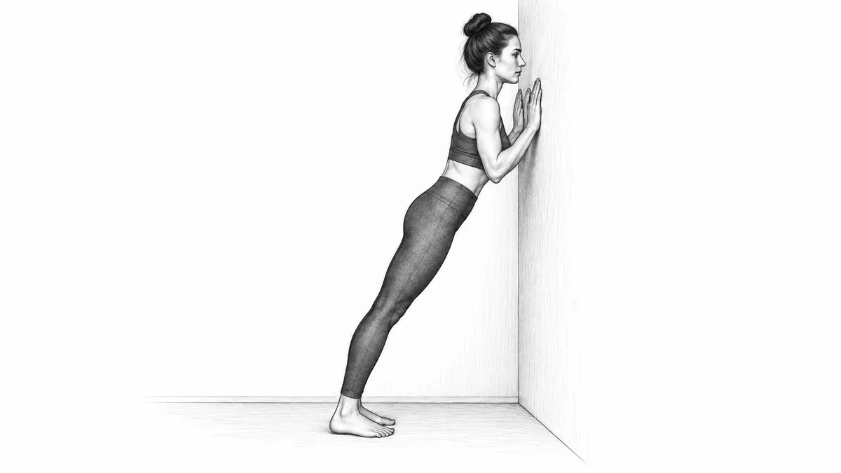 Step 3 for Wall Push-Up exercise