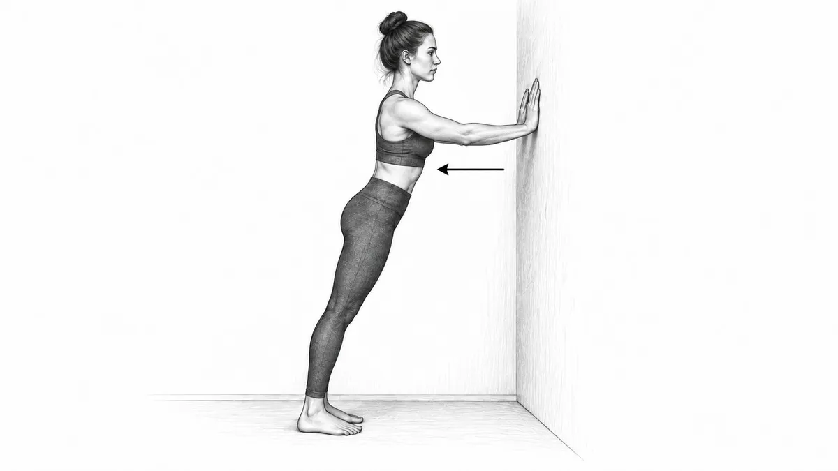 Step 4 for Wall Push-Up exercise