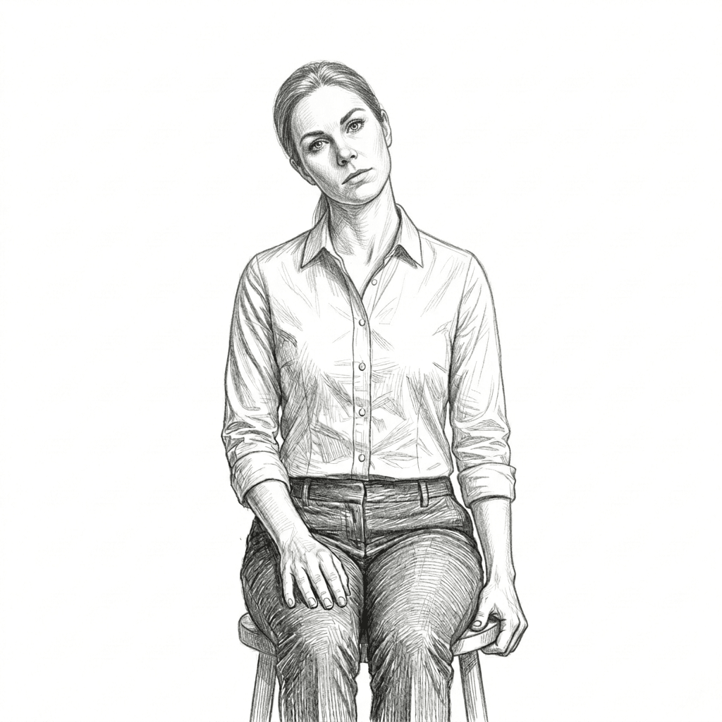 Step 3 for Upper Trapezius Stretch exercise
