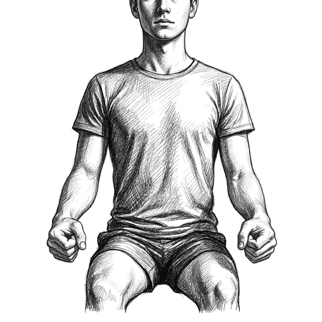 Step 2 for Wrist Circle  exercise